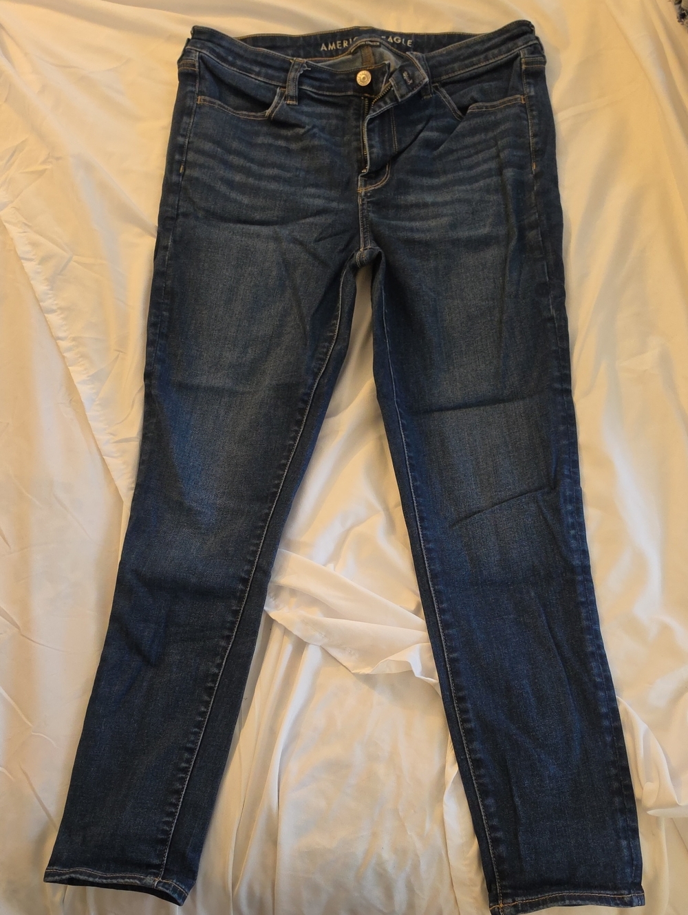 American Eagle Outfitters Women’s High Rise Jegging Crop Jeans, Size 12 Long
